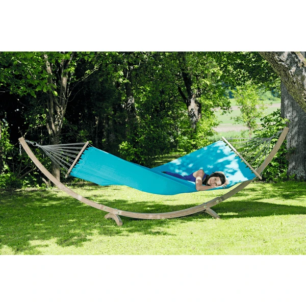 AMAZONAS Hangmat Met Stokje Miami Aqua 4 AMAZONAS Hangmat Met Stokje Miami Aqua - Afbeelding 2
