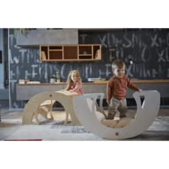 Bianconiglio Kids ® Schommeltafel DONDO Multifunctioneel Naturel Gelakt -Knus En Klein bianconiglio kids schommeltafel dondo multifunctioneel naturel gelakt a408858 4
