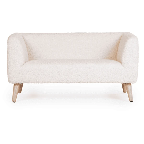 Childhome CHILD HOME Bankje Voor Kinderen Teddy Wit 4 Childhome CHILD HOME Bankje Voor Kinderen Teddy Wit - Afbeelding 2