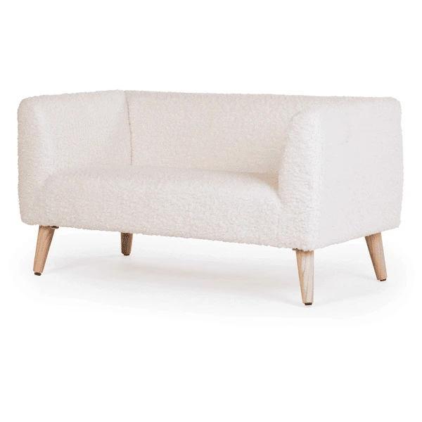 Childhome CHILD HOME Bankje Voor Kinderen Teddy Wit 3 Childhome CHILD HOME Bankje Voor Kinderen Teddy Wit