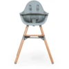 CHILDHOME Kinderstoel Evolu 2 Natuur / Mint 2 In 1 + Ring -Knus En Klein childhome kinderstoel evolu 2 natuur mint 2 in 1 ring a367636