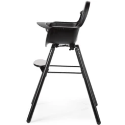 CHILDHOME Kinderstoel Evolu 2 Zwart / Zwart 2 In 1 + Ring -Knus En Klein childhome kinderstoel evolu 2 zwart zwart 2 in 1 ring a285113 1