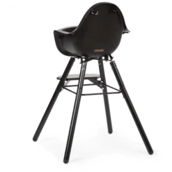 CHILDHOME Kinderstoel Evolu 2 Zwart / Zwart 2 In 1 + Ring -Knus En Klein childhome kinderstoel evolu 2 zwart zwart 2 in 1 ring a285113 2