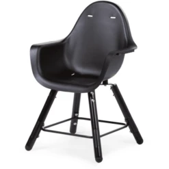 CHILDHOME Kinderstoel Evolu 2 Zwart / Zwart 2 In 1 + Ring -Knus En Klein childhome kinderstoel evolu 2 zwart zwart 2 in 1 ring a285113 3