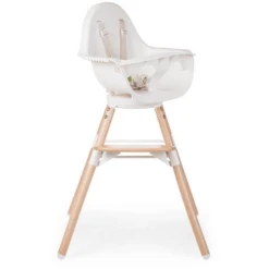 CHILDHOME Kinderstoel Evolu ONE.80° Natuur / Wit 2 In 1 + Ring -Knus En Klein childhome kinderstoel evolu one 80 natuur wit 2 in 1 ring a258827 2
