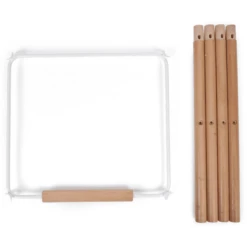 CHILDHOME Lange Stoelpoten Evolu Naturel / Grijs