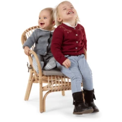 CHILDHOME Montana Kid Chair Natural Met Kussen -Knus En Klein childhome montana kid chair natural met kussen a260827 4