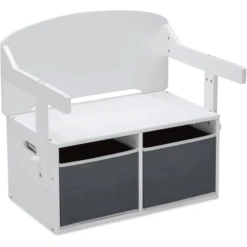 Delta Children Delta Child Ren MySize Activiteitenbank Omkeerbaar Met Opbergruimte - Wit