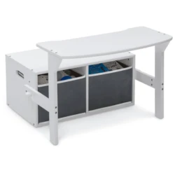 Delta Children Delta Child Ren MySize Activiteitenbank Omkeerbaar Met Opbergruimte - Wit -Knus En Klein delta child ren mysize activiteitenbank omkeerbaar met opbergruimte wit a405425 3