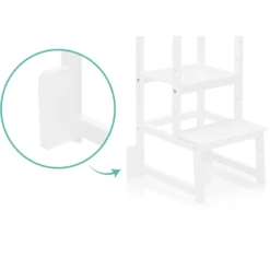 Fillikid Leertoren Hardhout Wit -Knus En Klein fillikid leertoren hardhout wit a317527 3