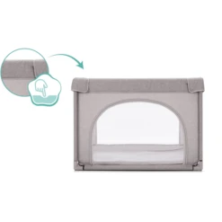 Fillikid Playpen Mia Melange Grijs -Knus En Klein fillikid playpen mia melange grijs a299353 2