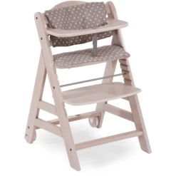 Hauck Kinderstoel Beta Plus Whitewashed/Dots -Knus En Klein hauck kinderstoel beta plus whitewashed dots a147802 1