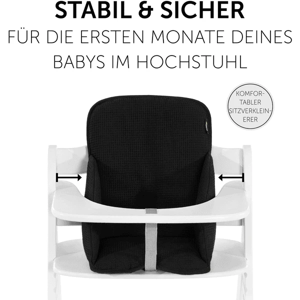 Hauck Kinderstoelkussen Alpha Cosy Select Waffle Piqué Black 5 Hauck Kinderstoelkussen Alpha Cosy Select Waffle Piqué Black - Afbeelding 3
