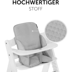 Hauck Kinderstoelkussen Alpha Cosy Select Waffle Piqué Grijs -Knus En Klein hauck kinderstoelkussen alpha cosy select waffle pique grijs a371633 3