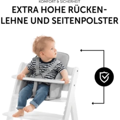 Hauck Kinderstoelkussen Alpha Cosy Select Waffle Piqué Grijs -Knus En Klein hauck kinderstoelkussen alpha cosy select waffle pique grijs a371633 4