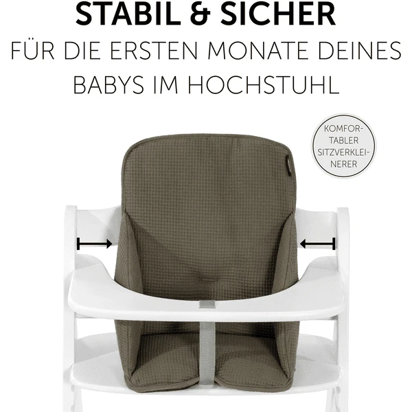 Hauck Kinderstoelkussen Alpha Cosy Select Waffle Piqué Olive 5 Hauck Kinderstoelkussen Alpha Cosy Select Waffle Piqué Olive - Afbeelding 3