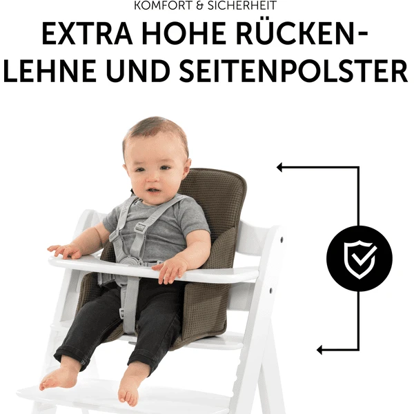Hauck Kinderstoelkussen Alpha Cosy Select Waffle Piqué Olive 7 Hauck Kinderstoelkussen Alpha Cosy Select Waffle Piqué Olive - Afbeelding 5