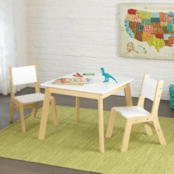 KidKraft® Moderne Set Met Tafel En 2 Stoelen -Knus En Klein kidkraft moderne set met tafel en 2 stoelen a220362 1