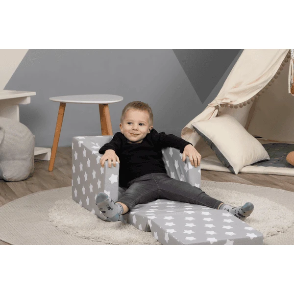 Knorr® Toys Single Sofa - "Grey White Stars 4 Knorr® Toys Single Sofa - "Grey White Stars - Afbeelding 2