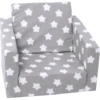 Knorr® Toys Single Sofa - "Grey White Stars -Knus En Klein knorr toys single sofa grey white stars a363725