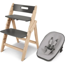 Moji Jippy Kinderstoel Inclusief Hulpstuk Voor Pasgeborenen Stone Berk