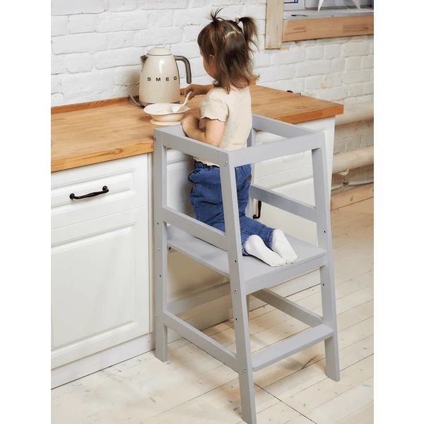 Polini Kids Leertoren Sky Grijs 4 Polini Kids Leertoren Sky Grijs - Afbeelding 2