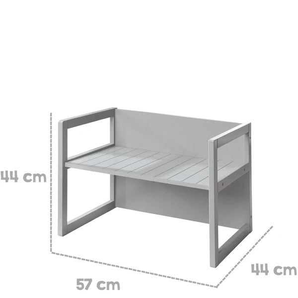Roba Bank/tafel, Grijs 7 Roba Bank/tafel, Grijs - Afbeelding 5