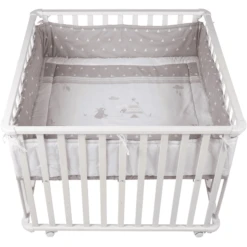 Roba Box 100 X 100 Cm Wit Indianenbeer -Knus En Klein roba box 100 x 100 cm wit indianenbeer a215966 1