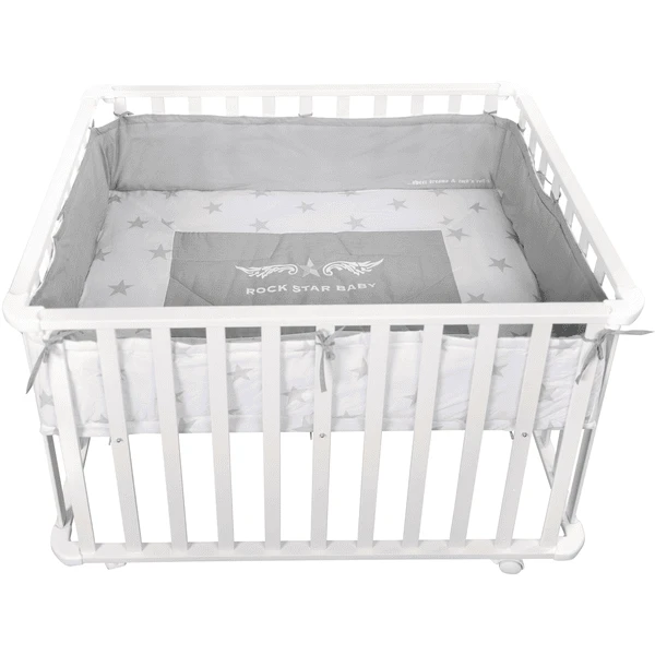 Roba Box 75 X 100 Cm Wit Rock Star Baby 4 Roba Box 75 X 100 Cm Wit Rock Star Baby - Afbeelding 2