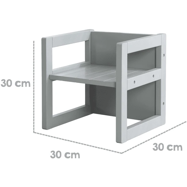Roba Hocker Grijs 6 Roba Hocker Grijs - Afbeelding 4