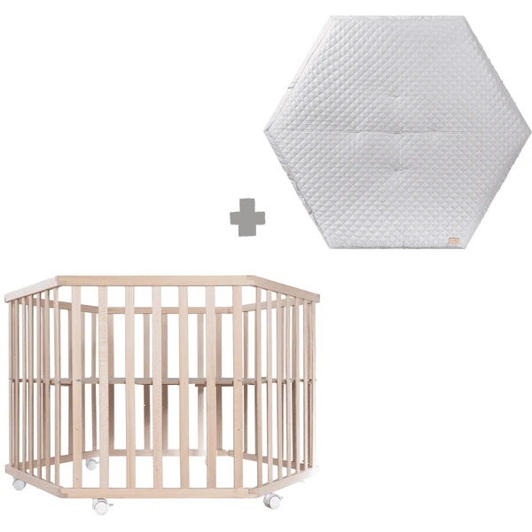 Roba Kinderbox 6-hoekig Style Zilvergrijs 5 Roba Kinderbox 6-hoekig Style Zilvergrijs - Afbeelding 3