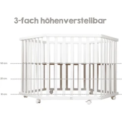 Roba Kinderbox 6-hoekig Wit Style Zilvergrijze Sterren -Knus En Klein roba kinderbox 6 hoekig wit style zilvergrijze sterren a315574 3