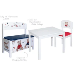 Roba Kindertafel, Wit Gelakt -Knus En Klein roba kindertafel wit gelakt a182490 3