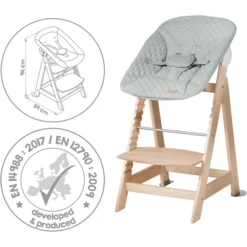 Roba Trap Kinderstoel Born Up Natural Set 2 In 1 Incl. Opzetstuk Style Frosty Green -Knus En Klein roba trap kinderstoel born up natural set 2 in 1 incl opzetstuk style frosty green a410002 4
