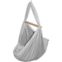 SCHMUSEWOLKE Baby Spring Wieg Biologisch Inclusief Schapenwol Matras Grijs -Knus En Klein schmusewolke baby spring wieg biologisch inclusief schapenwol matras grijs a371386 4