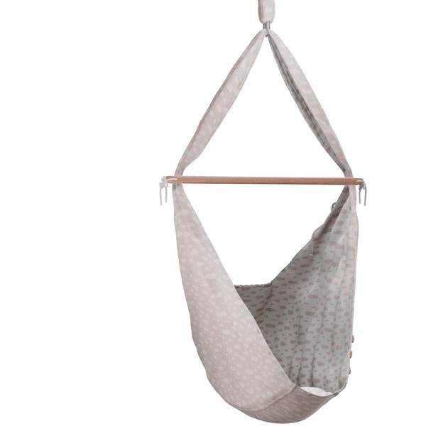 SCHMUSEWOLKE Baby Veren Wieg Clouds Oudroze Met Tipi Wit 6 SCHMUSEWOLKE Baby Veren Wieg Clouds Oudroze Met Tipi Wit - Afbeelding 4