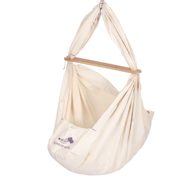 SCHMUSEWOLKE Baby Wiegje Van Veren Bio Met Synthetische Vezels Matras Beige 3 SCHMUSEWOLKE Baby Wiegje Van Veren Bio Met Synthetische Vezels Matras Beige