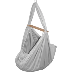 SCHMUSEWOLKE Babywieg Bio Grijs Met Tipi Wit -Knus En Klein schmusewolke babywieg bio grijs met tipi wit a394076 2