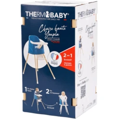 THERMOBABY® Thermobaby ® Youpla 2 In 1 Kinderstoel, Ocean Blauw -Knus En Klein thermobaby youpla 2 in 1 kinderstoel ocean blauw a367462 4