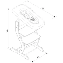 TiSsi® Babytop Voor Kinderstoel TiSsi Natuur Antraciet -Knus En Klein tissi babytop voor kinderstoel tissi natuur antraciet a281818 3
