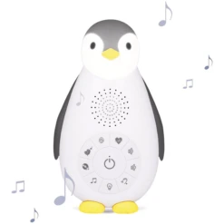 ZAZU ZOE - The Penguin Bluetooth Music Box Met Night Light Grey